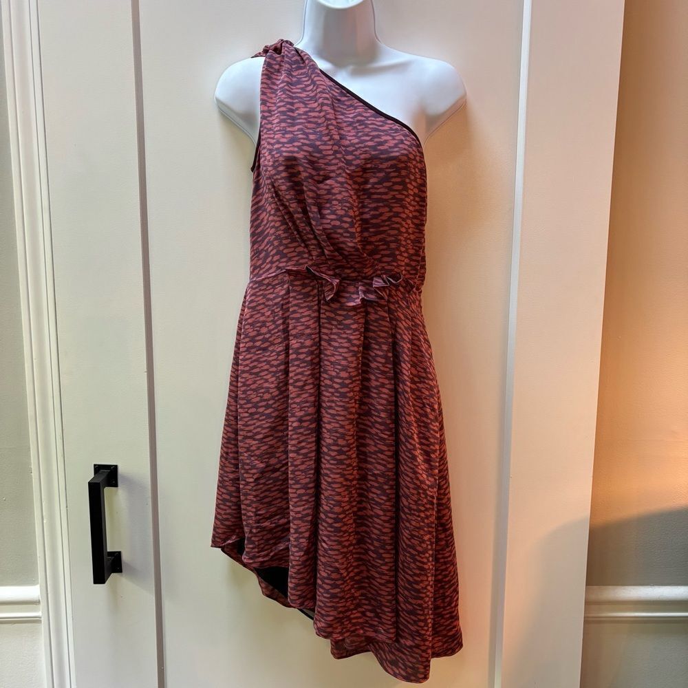 NWT Rachel Roy One-Shoulder Abstract Print Dress – Size 4